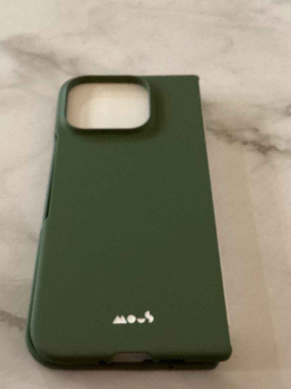 Mous Forest Green Silicone Phone Case with Minimal Logo